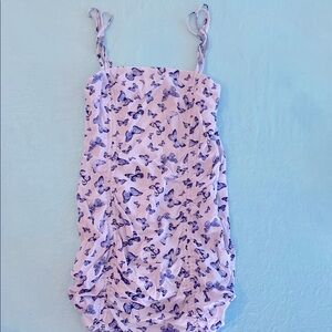 Butterfly Ruched Garage Dress